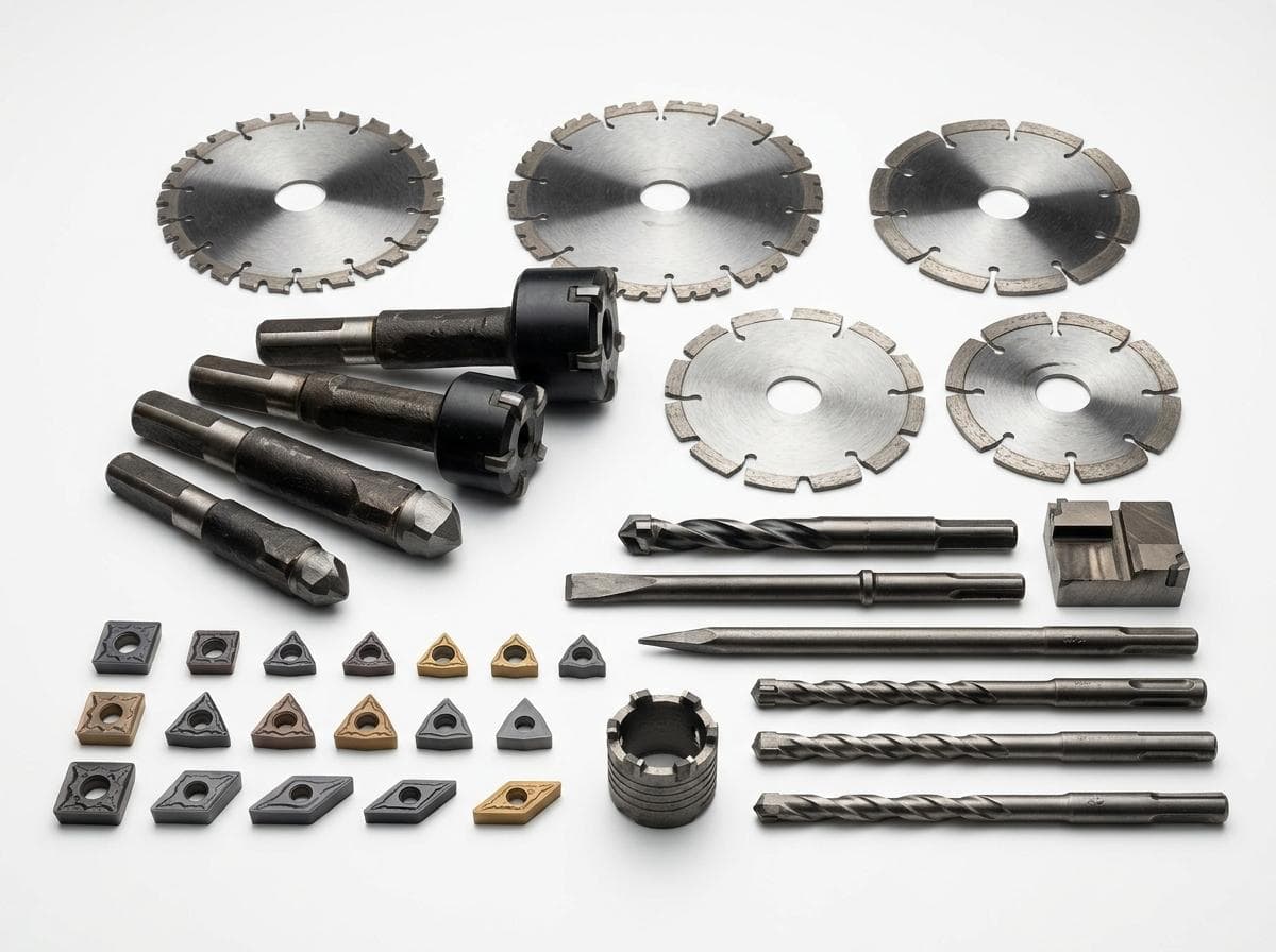 Construction carbide inserts and blades