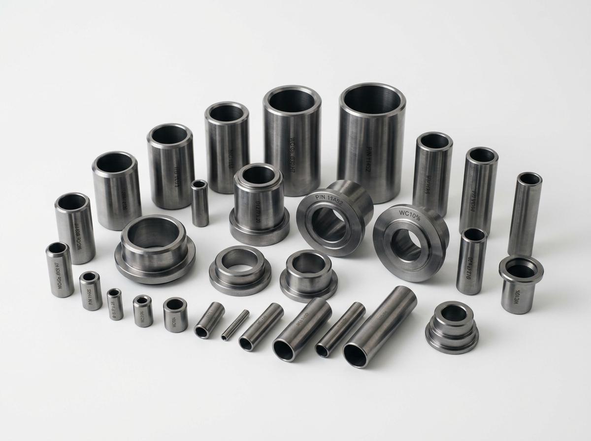 Tungsten carbide sleeves for industrial wear parts