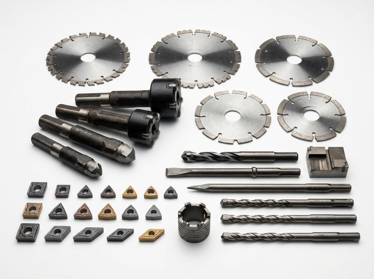 Construction carbide inserts and blades