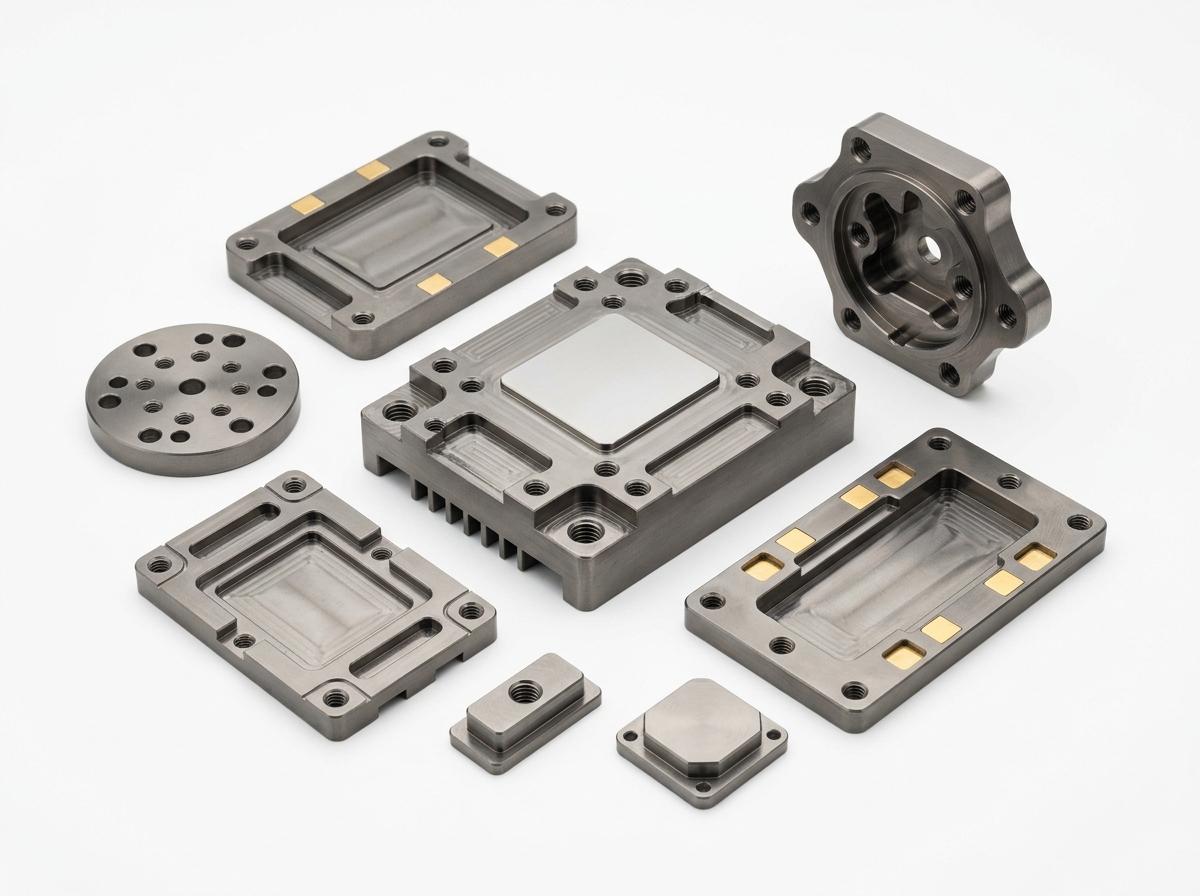 Tungsten copper thermal management materials