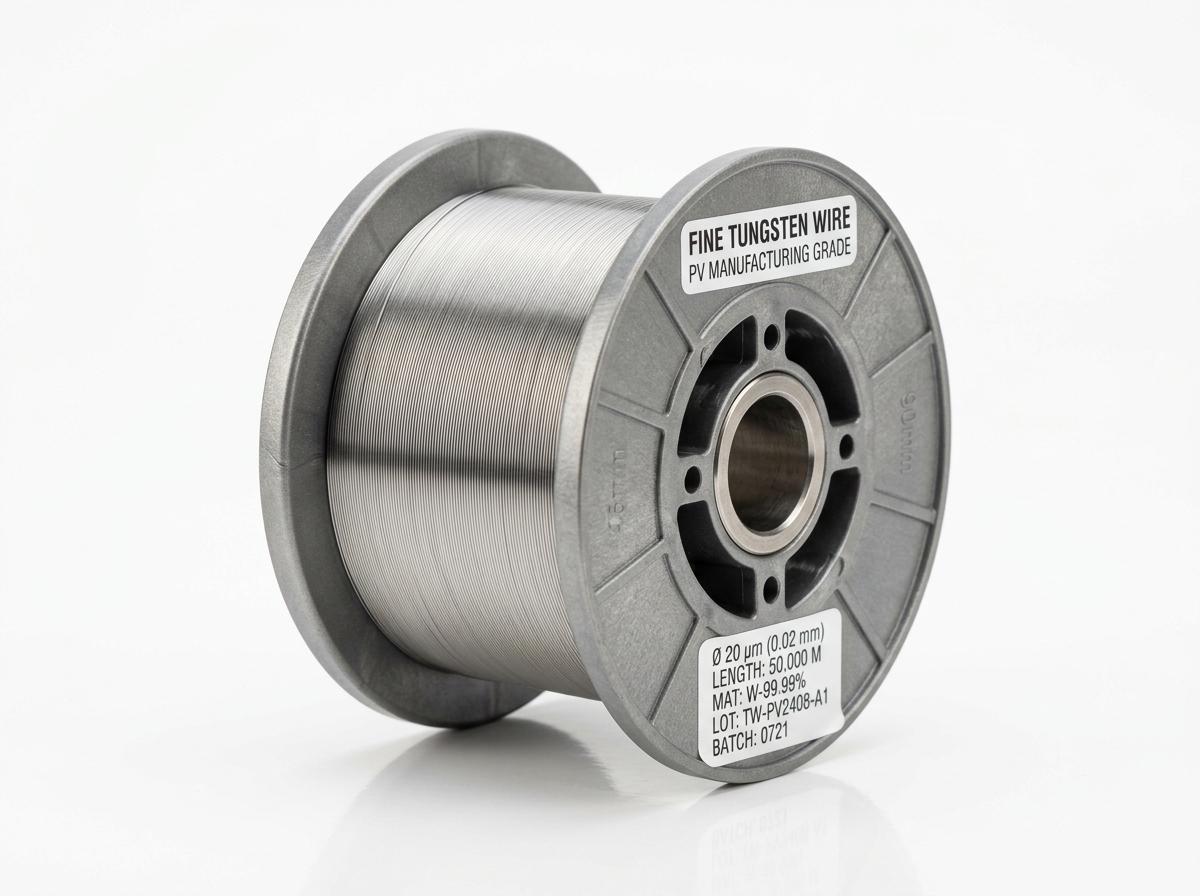 Photovoltaic tungsten wire coils